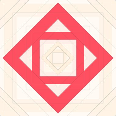 Eşkenar dörtgen ve çizgilerin kusursuz deseni. Kare soyut desen