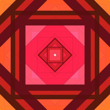 Eşkenar dörtgen ve çizgilerin kusursuz deseni. Kare soyut desen