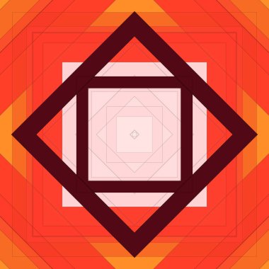 Eşkenar dörtgen ve çizgilerin kusursuz deseni. Kare soyut desen