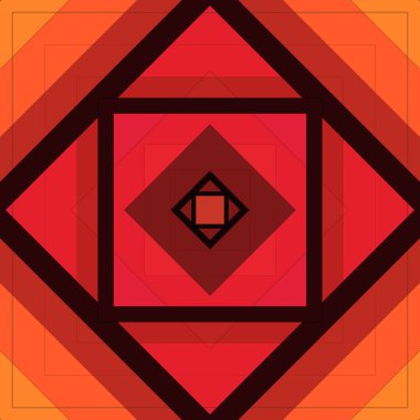 Eşkenar dörtgen ve çizgilerin kusursuz deseni. Kare soyut desen