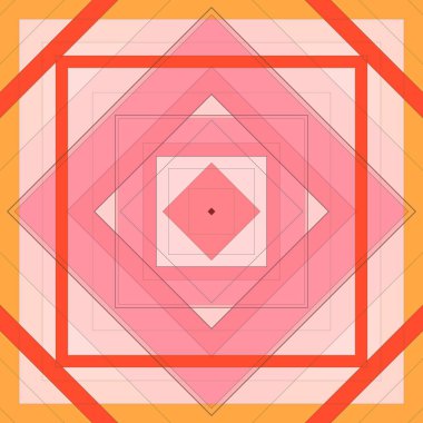 Eşkenar dörtgen ve çizgilerin kusursuz deseni. Kare soyut desen