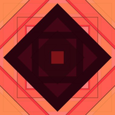 Eşkenar dörtgen ve çizgilerin kusursuz deseni. Kare soyut desen