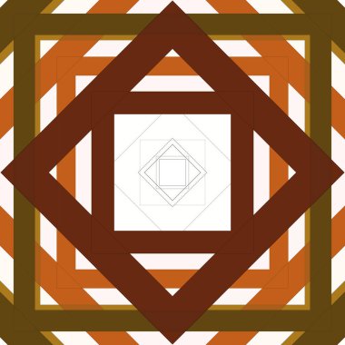 Eşkenar dörtgen ve çizgilerin kusursuz deseni. Kare soyut desen