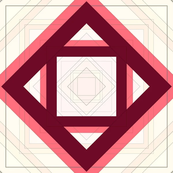 Płynny Wzór Rombów Linii Kwadrat Abstrakcyjny Wzór — Zdjęcie stockowe