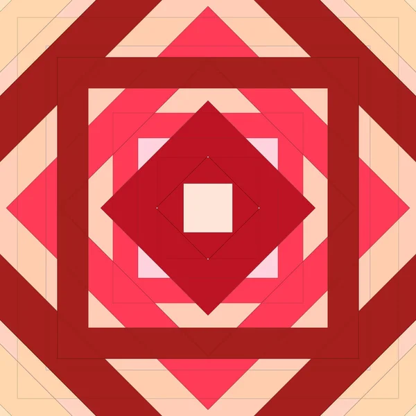 菱形と線のシームレスなパターン 正方形の抽象的なパターン — ストック写真