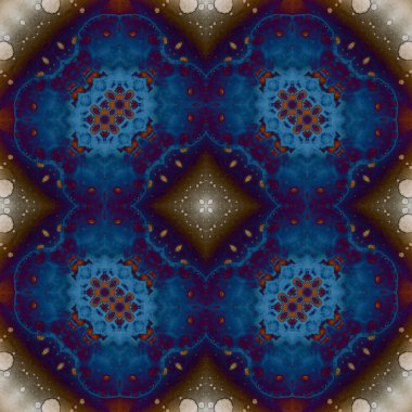 Kare, pürüzsüz desen. Küçük elementlerle soyut desen. Sanat deseni