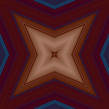 Yıldızsız bir desen. Çizgilerin ve soyutlamaların bir düzeni