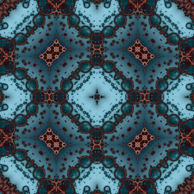 Kare, pürüzsüz desen. Küçük elementlerle soyut desen. Sanat deseni