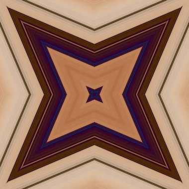 Yıldızsız bir desen. Çizgilerin ve soyutlamaların bir düzeni