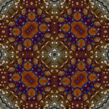 Kare, pürüzsüz desen. Küçük elementlerle soyut desen. Sanat deseni