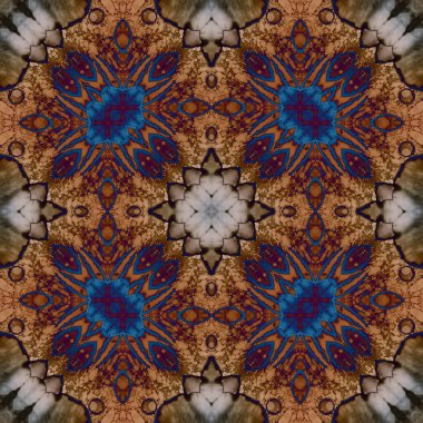 Kare, pürüzsüz desen. Küçük elementlerle soyut desen. Sanat deseni