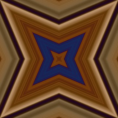 Yıldızsız bir desen. Çizgilerin ve soyutlamaların bir düzeni