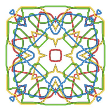 Ukrayna nakışının kusursuz kare deseni.