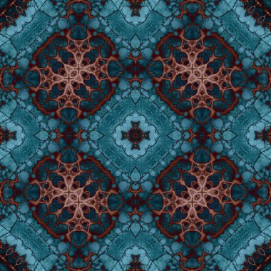 Kare, pürüzsüz desen. Küçük elementlerle soyut desen. Sanat deseni