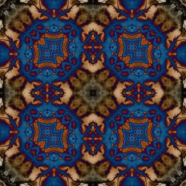 Kare, pürüzsüz desen. Küçük elementlerle soyut desen. Sanat deseni