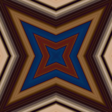 Yıldızsız bir desen. Çizgilerin ve soyutlamaların bir düzeni