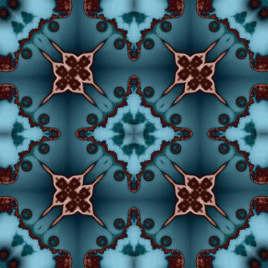 Kare, pürüzsüz desen. Küçük elementlerle soyut desen. Sanat deseni