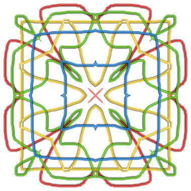 Ukrayna nakışının kusursuz kare deseni.