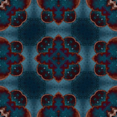 Kare, pürüzsüz desen. Küçük elementlerle soyut desen. Sanat deseni