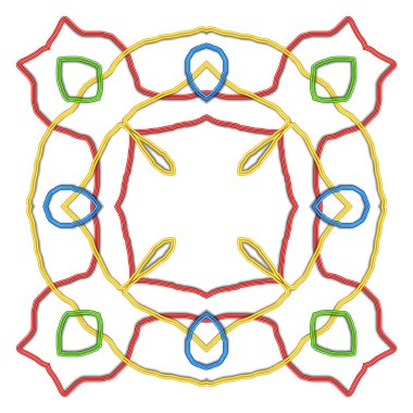 Ukrayna nakışının kusursuz kare deseni.