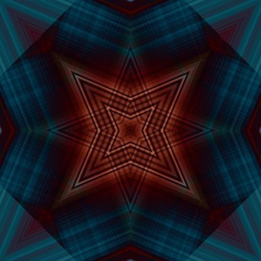 Yıldızsız bir desen. Çizgilerin ve soyutlamaların bir düzeni