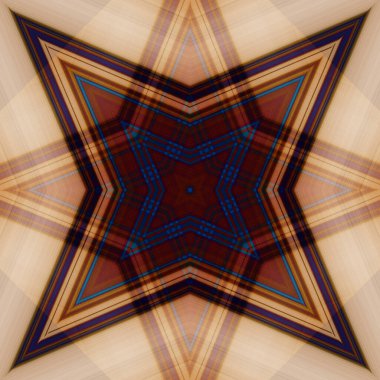 Yıldızsız bir desen. Çizgilerin ve soyutlamaların bir düzeni