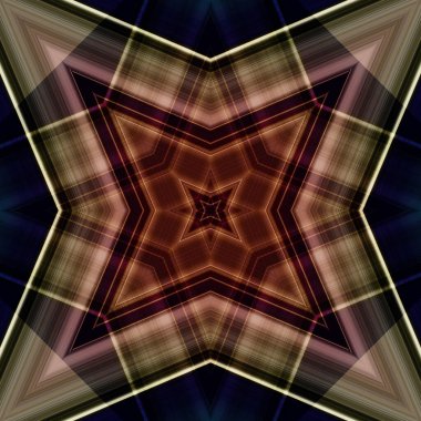 Yıldızsız bir desen. Çizgilerin ve soyutlamaların bir düzeni