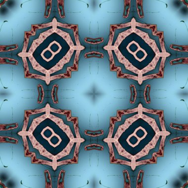 Kare, pürüzsüz desen. Küçük elementlerle soyut desen. Sanat deseni