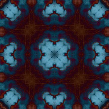 Kare, pürüzsüz desen. Küçük elementlerle soyut desen. Sanat deseni