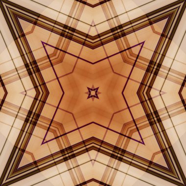 Yıldızsız bir desen. Çizgilerin ve soyutlamaların bir düzeni