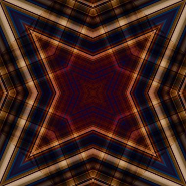 Yıldızsız bir desen. Çizgilerin ve soyutlamaların bir düzeni