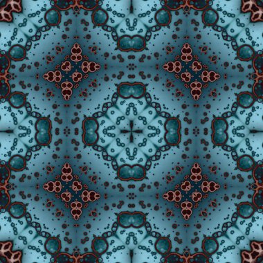 Kare, pürüzsüz desen. Küçük elementlerle soyut desen. Sanat deseni