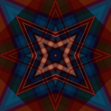 Yıldızsız bir desen. Çizgilerin ve soyutlamaların bir düzeni