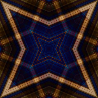 Yıldızsız bir desen. Çizgilerin ve soyutlamaların bir düzeni