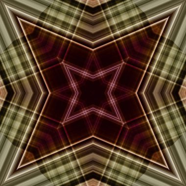 Yıldızsız bir desen. Çizgilerin ve soyutlamaların bir düzeni