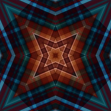 Yıldızsız bir desen. Çizgilerin ve soyutlamaların bir düzeni