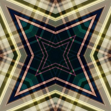 Yıldızsız bir desen. Çizgilerin ve soyutlamaların bir düzeni