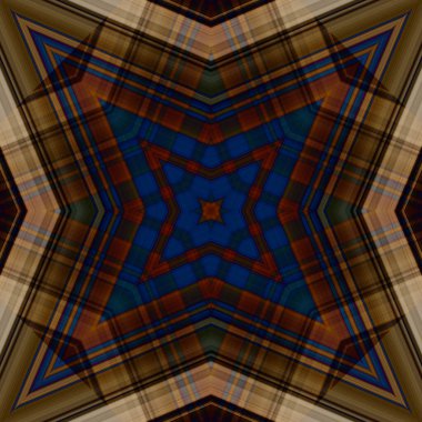 Yıldızsız bir desen. Çizgilerin ve soyutlamaların bir düzeni