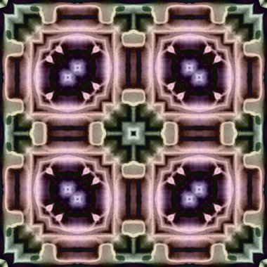 Kare, pürüzsüz desen. Küçük elementlerle soyut desen. Sanat deseni