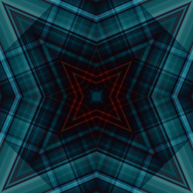 Yıldızsız bir desen. Çizgilerin ve soyutlamaların bir düzeni