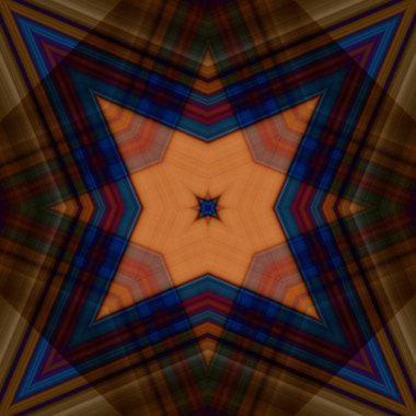 Yıldızsız bir desen. Çizgilerin ve soyutlamaların bir düzeni