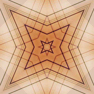 Yıldızsız bir desen. Çizgilerin ve soyutlamaların bir düzeni