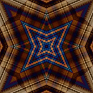 Yıldızsız bir desen. Çizgilerin ve soyutlamaların bir düzeni