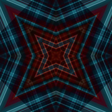 Yıldızsız bir desen. Çizgilerin ve soyutlamaların bir düzeni
