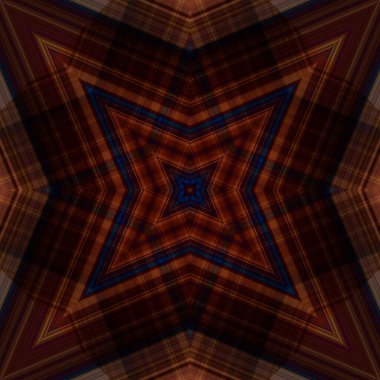 Yıldızsız bir desen. Çizgilerin ve soyutlamaların bir düzeni