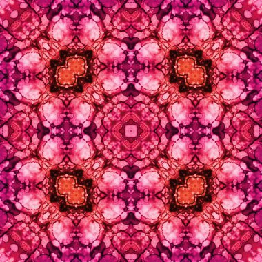 Kare, pürüzsüz desen. Küçük elementlerle soyut desen. Sanat deseni