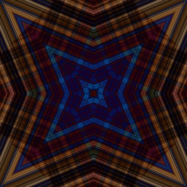 Yıldızsız bir desen. Çizgilerin ve soyutlamaların bir düzeni