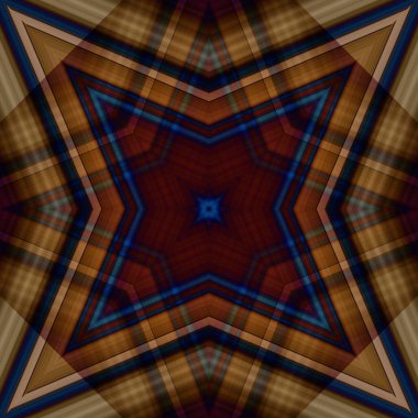 Yıldızsız bir desen. Çizgilerin ve soyutlamaların bir düzeni