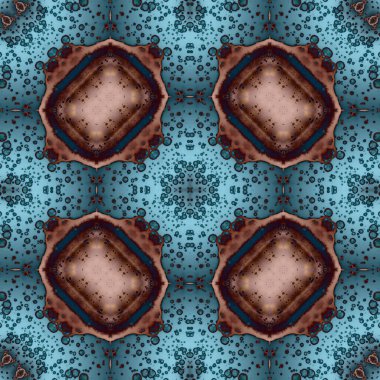 Kare, pürüzsüz desen. Küçük elementlerle soyut desen. Sanat deseni