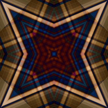 Yıldızsız bir desen. Çizgilerin ve soyutlamaların bir düzeni